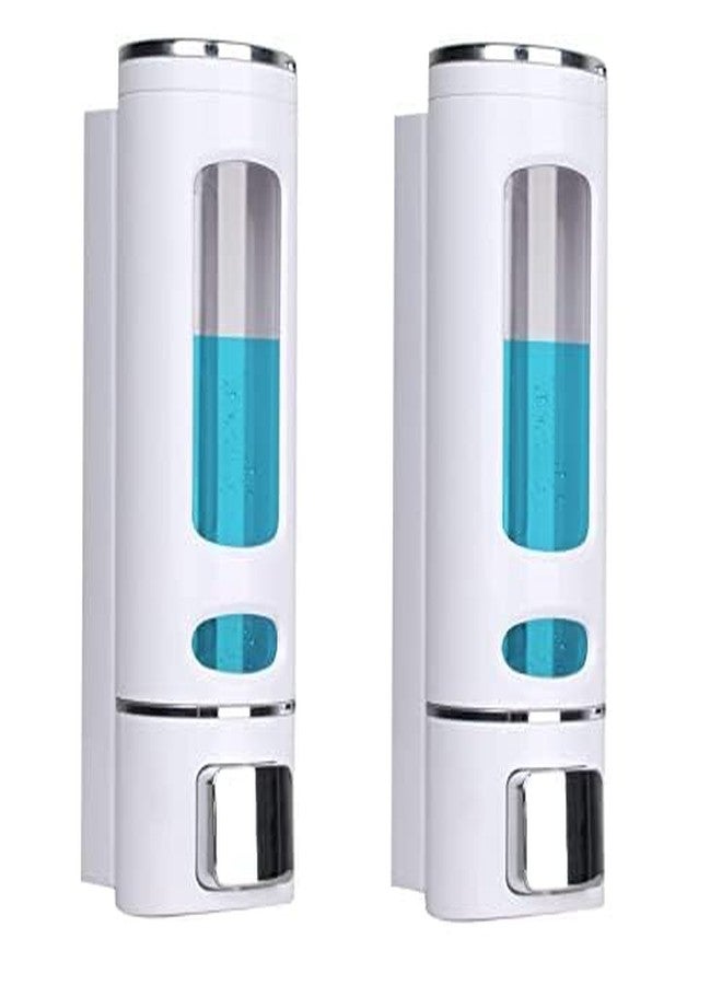 SBD Plastic Soap Dispenser Shower Lotion Gel Conditioner Liquid Shampoo Pump with Lock - Combo Pack of 2 - Image 1